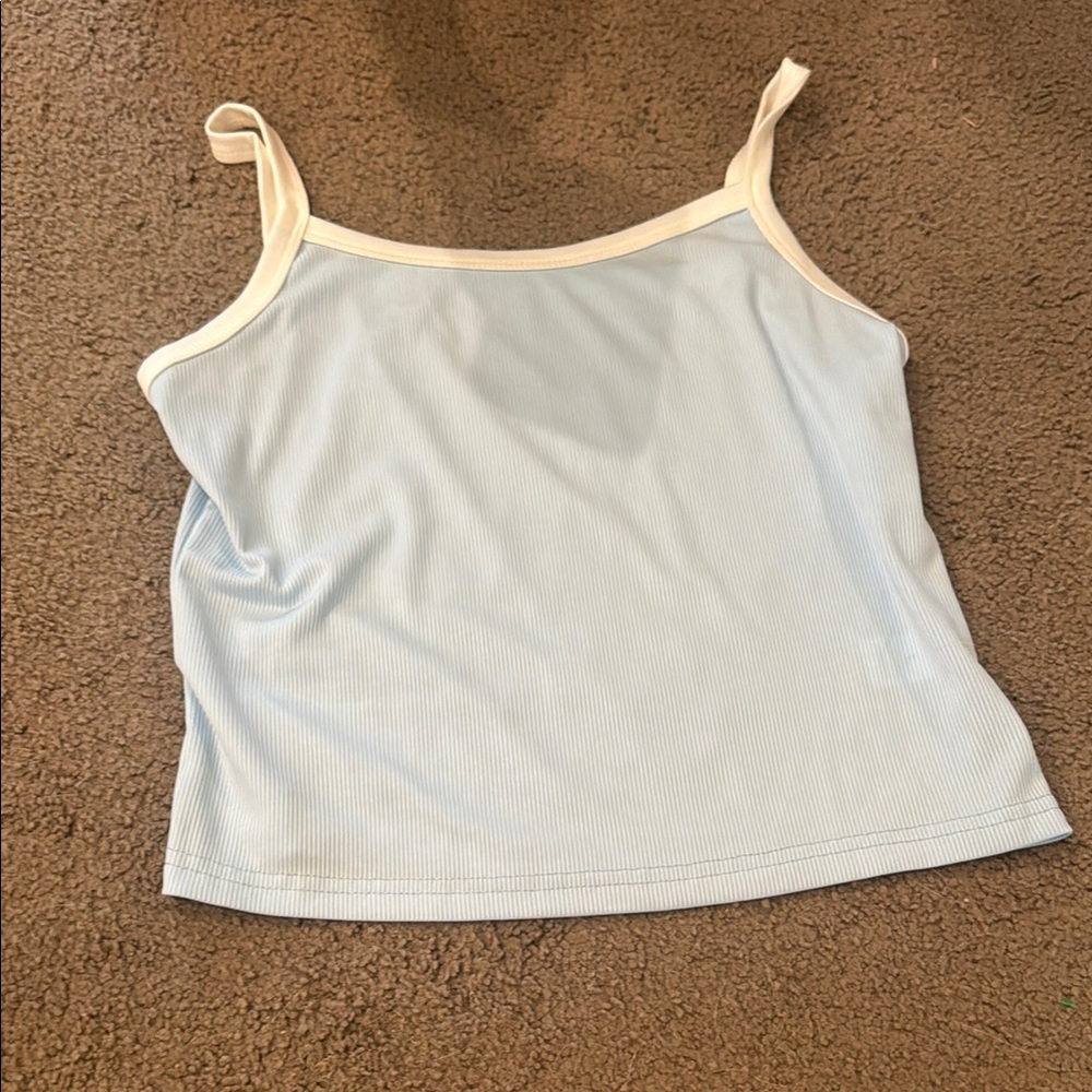 SHEIN White Fitted Sleeveless Crop Camisole